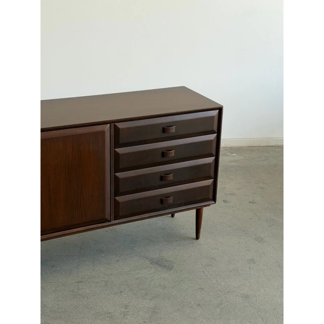 Wood 1960s Danish Modern Credenza For Sale - Image 7 of 8