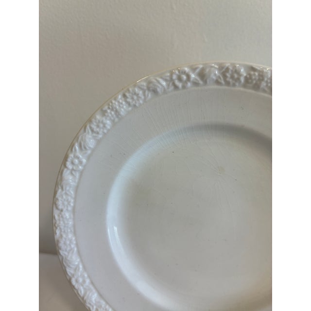 Farmhouse Vintage Wedgwood Embossed Bread Plates, Set of 7 For Sale - Image 3 of 11
