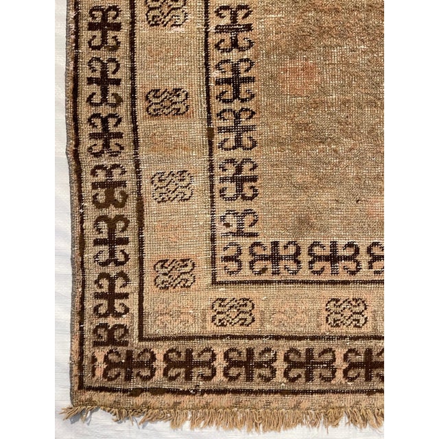 Textile 19th Century Muted Design Samarkand Rug For Sale - Image 7 of 9