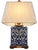 A beautiful matching pair of Lauren Ralph Lauren blue and white ceramic table lamps featuring a richly saturated cobalt-...