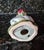 Vintage Henriksen Imports Hand-Painted Majolica Style Ceramic Frog & Tulip Candlestick Holder For Sale - Image 4 of 7