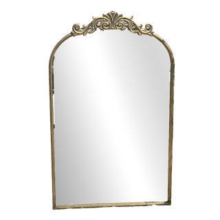 Mirror with Gilded Metal Pediment, 2000s For Sale