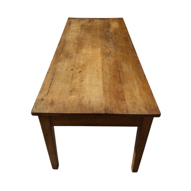 Antique French Farmhouse Table in Oak, 1900 For Sale - Image 16 of 18