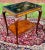 Antique Queen Ann Style With Raised Lacquer Chinoiserie Side Table. For Sale - Image 4 of 12