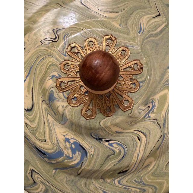 The iconic cake carrier for Mackenzie Childs in Green Marble. Now discontinued and a rare find! It’s beautiful and...