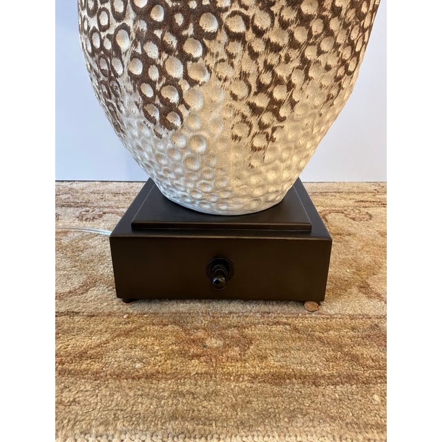 Ceramic Revelation Moonscape Table Lamp For Sale - Image 7 of 7
