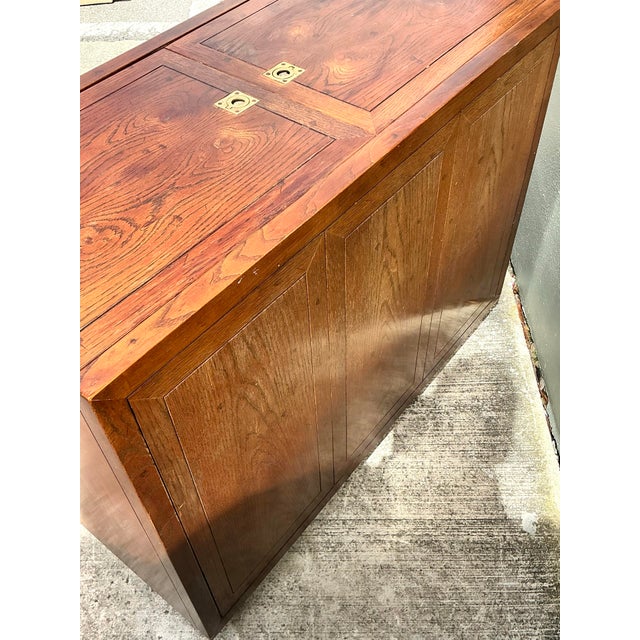 Vintage Henredon Campaign Dry Bar For Sale - Image 12 of 12