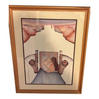 1980s Amado Maurilio PeñaJr. Southwestern Artwork - Framed For Sale