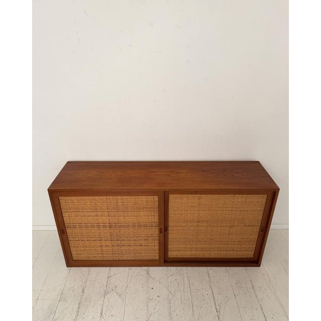 Wood RY26 Sideboard in Teak with Woven Cane Doors by Hans J. Wegner for Ry Møbler, Denmark, 1960s For Sale - Image 7 of 17