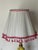 1970s 1970s Shabby Chic McKenzie and Childs Handpainted Lamp With Pleated Shade For Sale - Image 5 of 5