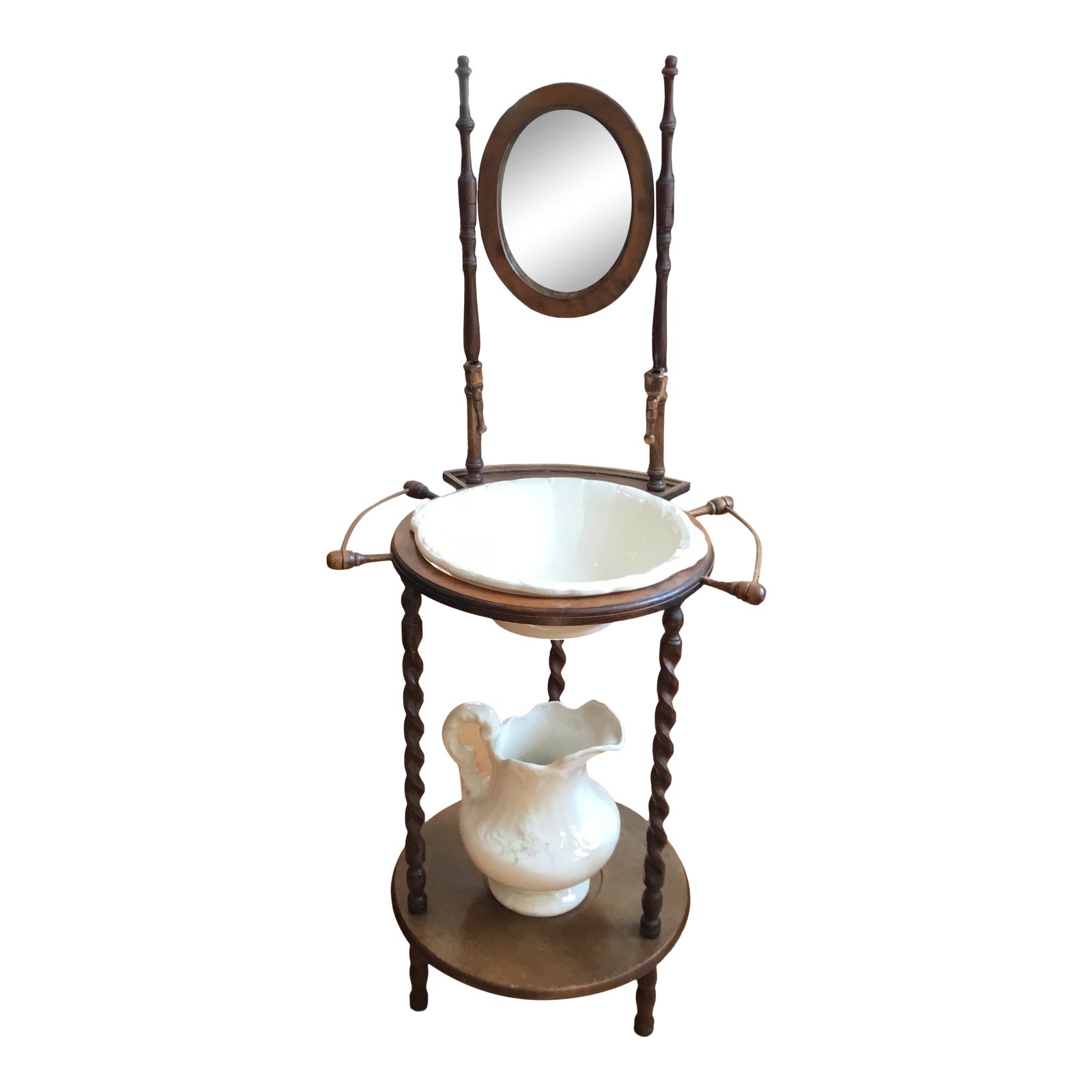 Antique Victorian Wash Sink Basin with Pitcher Chairish