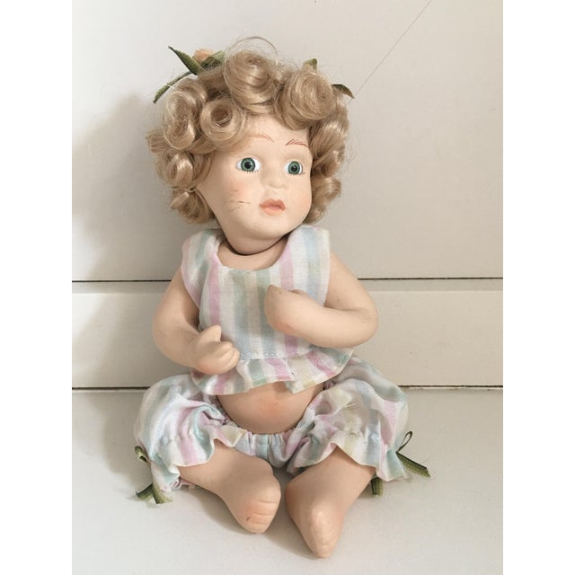 Midcentury Antique Bisque Porcelain Doll.
