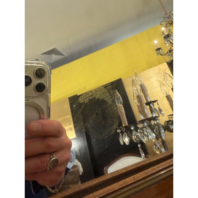 Antique Empire Walnut and Bronze Dressing Mirror Late 19th Century For Sale - Image 10 of 12