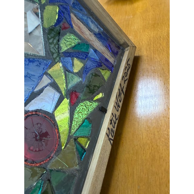 Katie Wolf Stained Glass Mosaic For Sale In San Francisco - Image 6 of 12