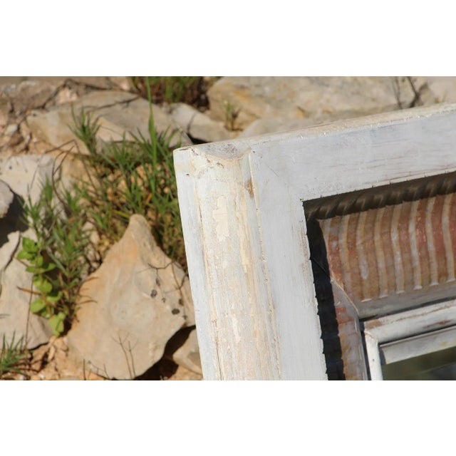 Antique 18th Century Baroque White & Gold Leaf Mirror, Portuguese For Sale - Image 4 of 12