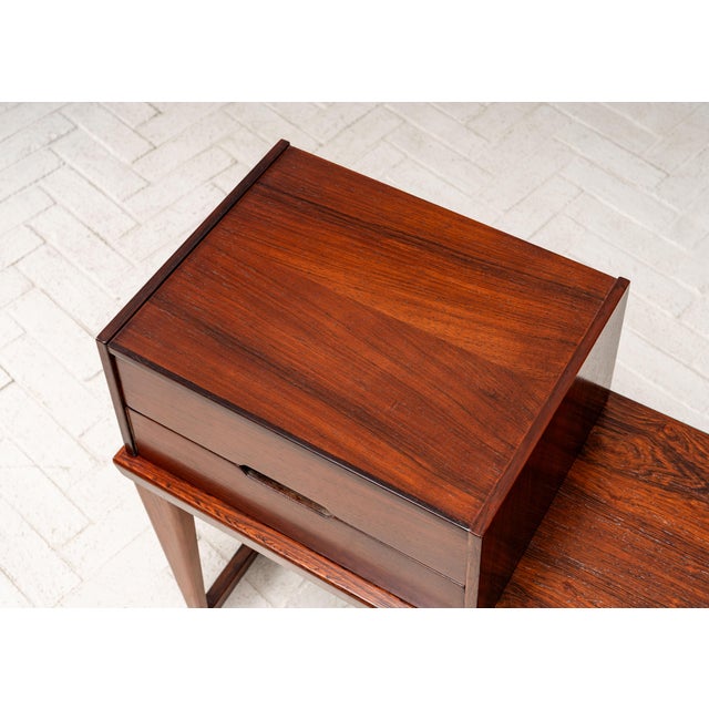 Brown 1960s Kai Kristiansen Rosewood Console For Sale - Image 8 of 13