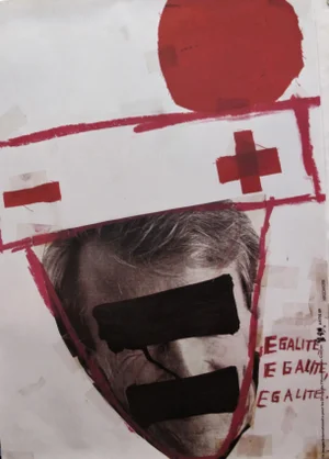 1989 Original Poster for Artis 89's Images Internationales Pour Les Droits De l'Homme Et Du Citoyen - Égalité