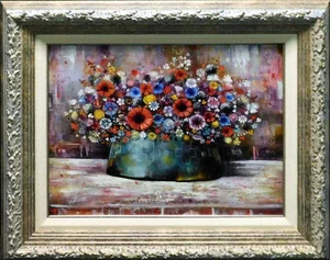 Nick Japaridze #Nj041210-04 Original Oil on Canvas Still Life "Ven Flowers"