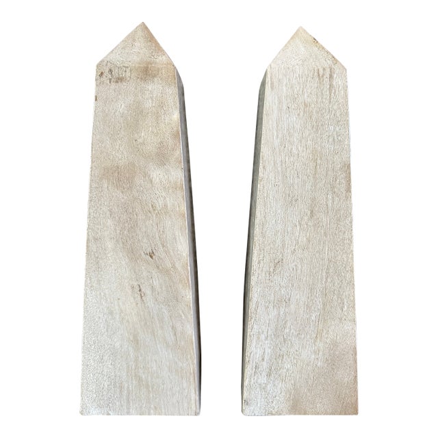 Vintage Italian Marble Obelisks - A Pair For Sale