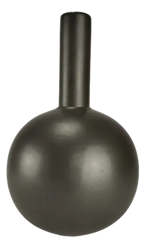 Mid-Century Black Geometric Vase by Kurt Tschörner for Ruscha, 1960s