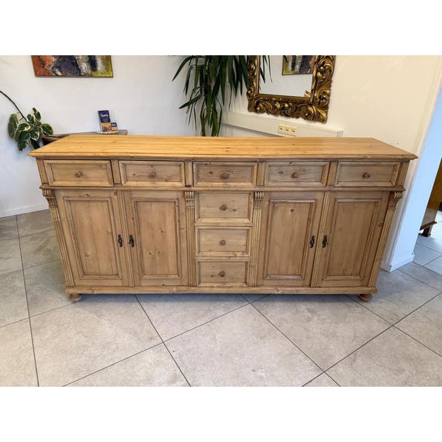 Apothecary 8-Drawer Shop Cabinet in Softwood For Sale - Image 10 of 12