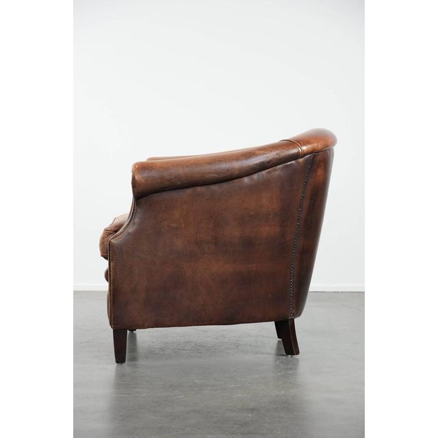 1990s Club Chair in Sheepskin For Sale - Image 5 of 18