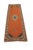 Traditional Vintage Hand Knotted Wool Geometric Medallion Orange Rug Runner Signed 3' X 8' For Sale - Image 3 of 11