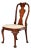 Baker Furniture Georgian Carved Mahogany Side Chair or Dining Chair For Sale