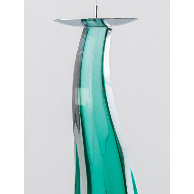 Murano Glass Candlestick by Giuliano Tosi, 2001 For Sale - Image 7 of 17