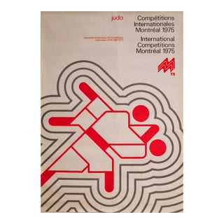 1975 Martial Arts Poster - Cojo - Judo International Competitions 1975 For Sale