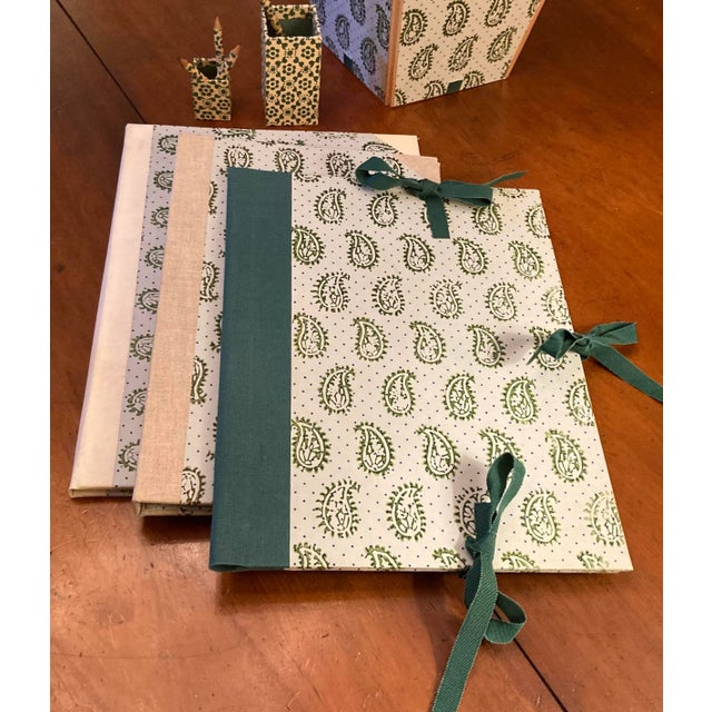 1970s Vintage Hand Made Italian Desk Organizer Set- 10 Pieces For Sale In Dallas - Image 6 of 9