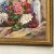 Mid-Century Modern 1960s Original Oil Painting, Impressionist Still Life Vase and Roses by Edith Weir, Framed For Sale - Image 3 of 9
