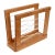 Hand Crafted Solid Oak and Cord Magazine Rack, Circa 1950 For Sale
