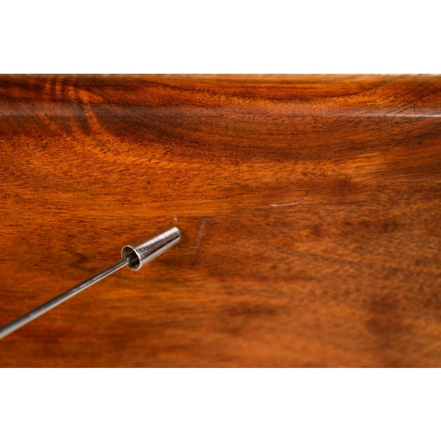 Early Low Profile Lounge Chair & Ottoman Set by Adrian Pearsall for Craft Associates in Original Tweed Fabric, Usa, Circa 1960s For Sale - Image 9 of 12