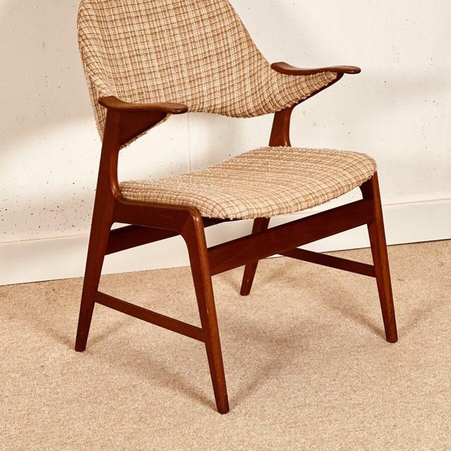 Danish Teak Armchair For Sale - Image 4 of 8