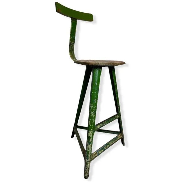 1920s Industrial Stool by Robert Wagner for Rowac, 1920s For Sale - Image 5 of 5