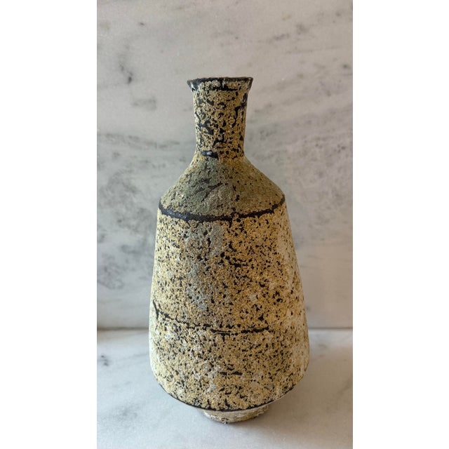 Mid-Century Modern Vintage Mid Century Artisan Pottery Vase For Sale - Image 3 of 11