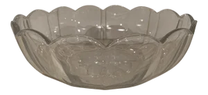 Vintage Mid 20th Century Crystal Salad Serving Bowl Brussels by Val Saint Lambert