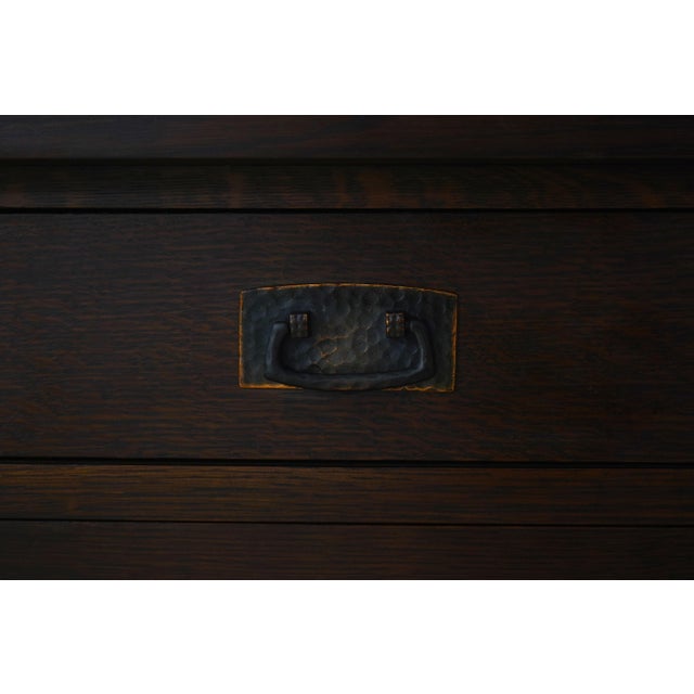 Stickley Mission Oak Arts & Crafts China Cabinet For Sale - Image 9 of 18
