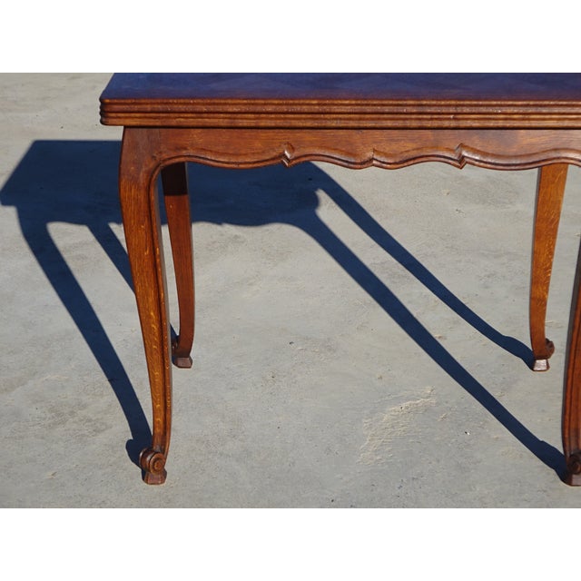 Louis XV Oak Folding Table, 1950s For Sale - Image 12 of 18