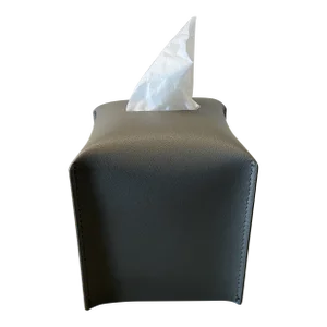 Nicole Sassaman Tissues Box in Gray
