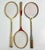 Tan Mid-Century Boho Chic Vintage Badminton Rackets - Set of 3. For Sale - Image 8 of 9