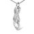 Contemporary 925 Sterling Silver Diamond Accent Interlocking Infinity Pendant Necklace (H-I Color, I2-I3 Clarity) - 18" Inches For Sale - Image 3 of 5