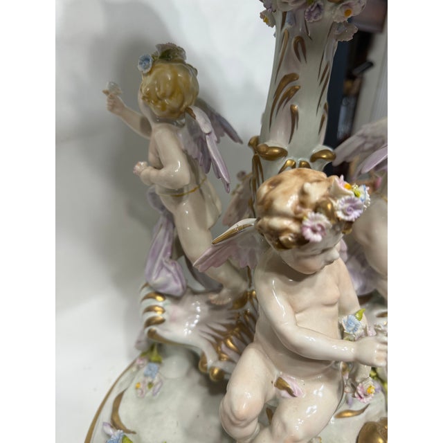 Vintage Capodimonte Style Porcelain Table Centerpiece For Sale In Washington DC - Image 6 of 17