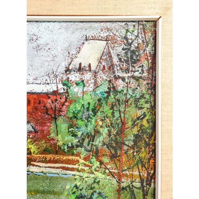 Almerico Tomaselli, Landscape, 1980s, Oil Painting, Framed For Sale - Image 6 of 8