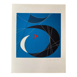 Luigi Veronesi 1070’s Signed Lithograph Print, Contemporary, Abstract, Modern