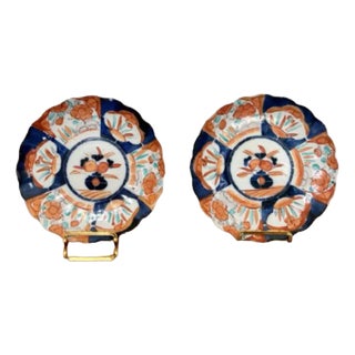 Antique Japanese Imari Plates, 1900, Set of 2 For Sale