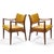 Mid-Century Modern Walnut Armchairs by Johnson Chair Co. (Pair) For Sale - Image 3 of 10