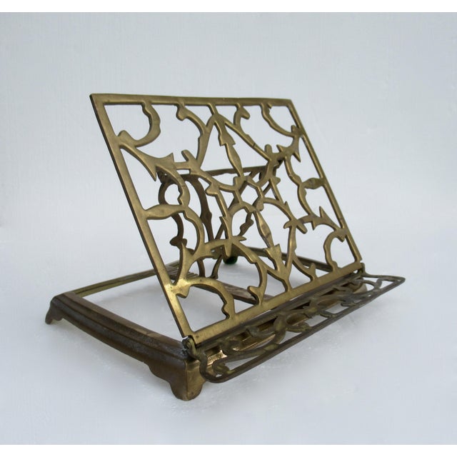 Vintage Ornate Brass Book Holder Chairish