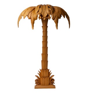 Large Beechwood Wall Light from Maison Jansen, 1950s For Sale